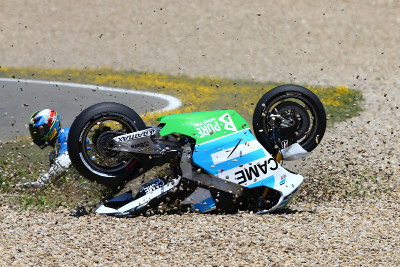 4SR MotoGP Pesek Czech crash 2